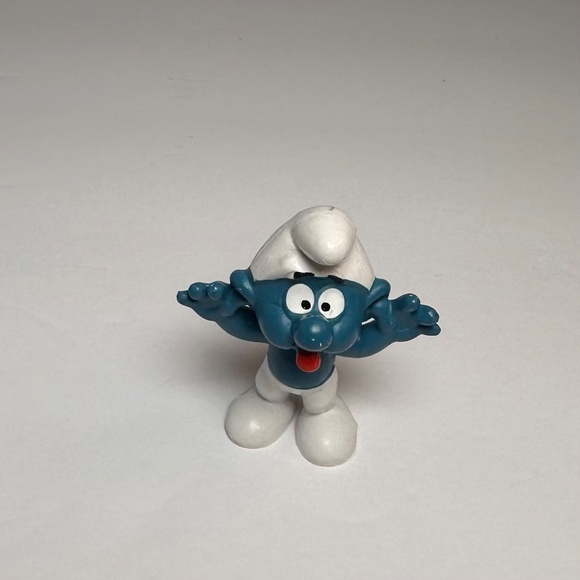 Vintage Naughty Smurf figurine by Bully, 1980's Hong Kong - Picture 2 of 7